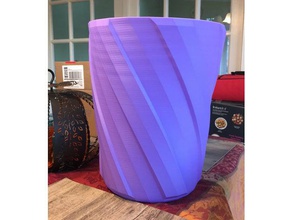 vase mode trash can dustbin household trashcan 3d print model - Mito3D