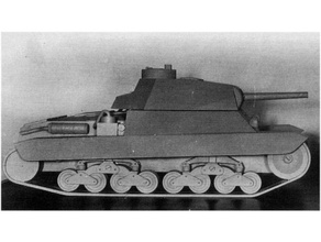 carro p43 tanque los vehículos 3d print model - Mito3D