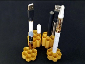 vape pen stand cartridge-Lagerung Waben gadgets vape-Halter Stift-Halter 3d print model - Mito3D