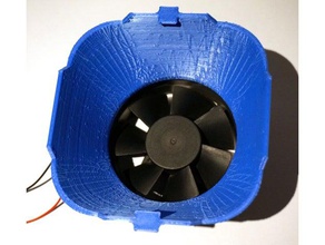 fan hepa adaptörü 3d baskı 80 mm monte edin kasa filtre 3d print model - Mito3D