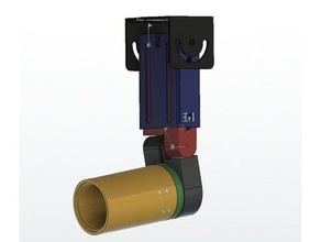 entièrement réglable articulation de caméra sécurité montage l'électronique 3d print model - Mito3D