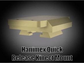 hanimex quick-release-kinect-Halterung quick release kinect mount Scannen 3d print model - Mito3D