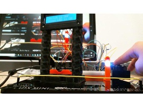 düğmesi lcd ekran 3d baskı led ışık 3d print model - Mito3D
