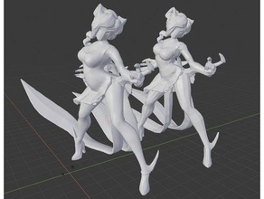 tango evelynn highpoly people gaming league legends 3d print model - Mito3D