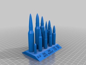 rifle cartridge stand hobby 3d print model - Mito3D