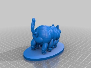 tardigrade kedi melez heykeller hayvanlar bilim 3d print model - Mito3D