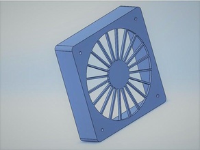 120mm fan duct cover - Elektronik 120-mm-Lüfter montieren abs Fall Lüfter fan-Falle Lüfter-Abdeckung pla rack rack-fan 3d print model - Mito3D
