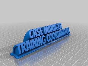 ryans 2-line name plate text office customized 3d print model - Mito3D