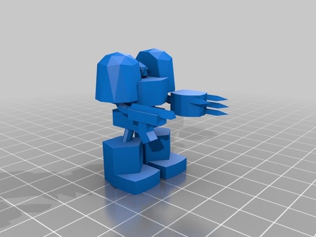 primaris tinboy games 40k low poly orks 3D print model - Mito3D