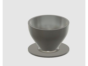 cup household coffee espresso kaffee tasse tea 3d print model - Mito3D