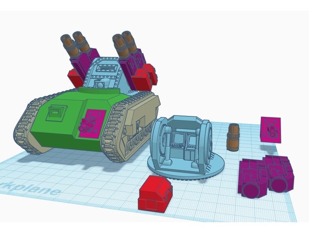 dkok mobile mortar 28mm wargaming vehicles 40k death korps krieg imperial guard wyvern 3D print model - Mito3D