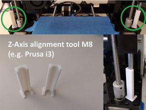 z-eixo de ferramenta alinhamento m8 por exemplo prusa i3 3d a impressora os acessórios anycubic mega o eixo duplo mk2 mk3 3d print model - Mito3D