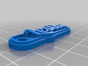 leslie Schlüsselanhänger angepasst 3d print model - Mito3D