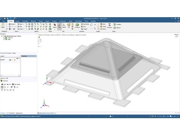 pirámide de insonorización modular accesorios el silencio 3D print model - Mito3D