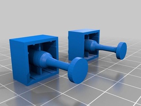 lego 2x2 de gemelos la joyería ladrillo 3d print model - Mito3D