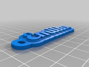 v3 emilia llaveros personalizado 3d print model - Mito3D
