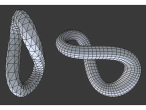 l'infini hoop topmod mod les mathématiques l'art 3d print model - Mito3D