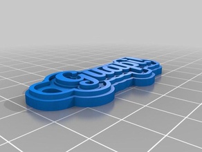 guapi de porte-clés personnalisé 3d print model - Mito3D