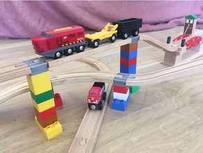 duplo brio conversor brinquedo jogo os acessórios ikea ferroviário de trem 3d print model - Mito3D