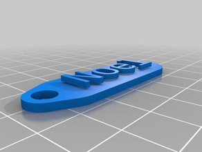 noel llavero de la etiqueta organización personalizado 3d print model - Mito3D