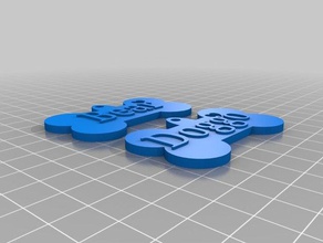 copy bone shaped dog tag 3d printing 3d print model - Mito3D