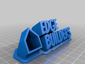 edge builders sign office customized 3d print model - Mito3D