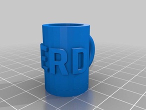 nerd cup kitchen dining 3d print model - Mito3D
