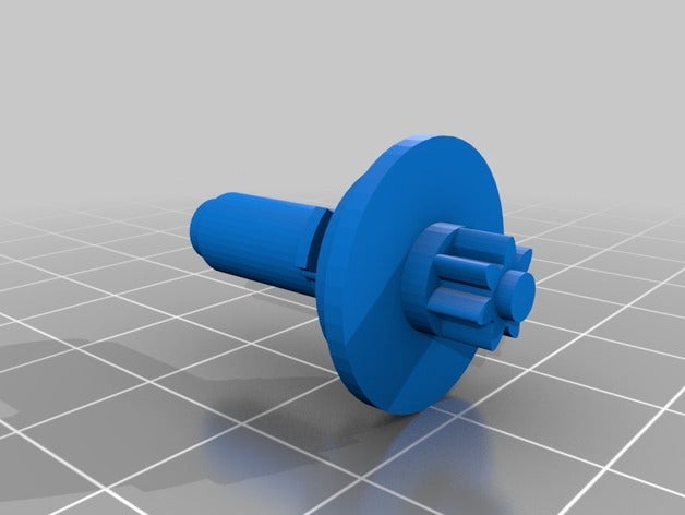 vw side mirror adjustment gear parts 3D print model - Mito3D