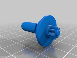 vw side mirror adjustment gear parts 3d print model - Mito3D