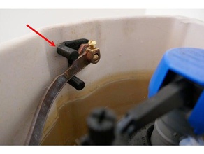 kohler toilet handle lever guide replacement parts f3d fusion 360 repair part 3d print model - Mito3D