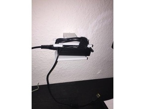 laptop cable holder wall mount office 3d print model - Mito3D