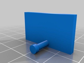 small command strip pin hanger decor 3d print model - Mito3D