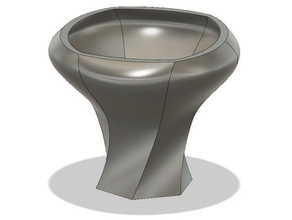 vase Container Blumen-vase spiral 3d print model - Mito3D