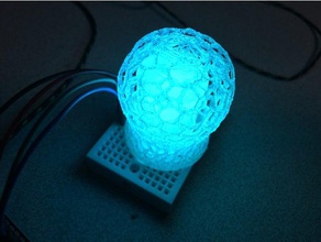 led rgb capa de penas lâmpada eletrônica 3d print model - Mito3D
