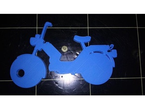 keychain babetta 210 keychains jawa motor motorbike motorcycle 3d print model - Mito3D