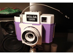 holga cable release adapter camera 3d print model - Mito3D
