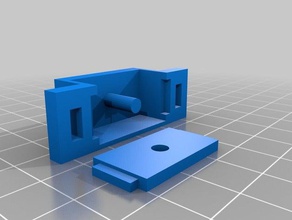 magnet t&uumlr klappenhalter Teile 3d print model - Mito3D