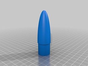 meu personalizados personalizador de sistemas, modelo foguete nariz cone fábrica veículos 3d print model - Mito3D