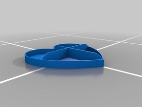 heart box tray other 3d print model - Mito3D