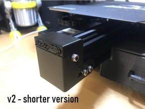 ender 3 pro carril de la cubierta 3d impresora partes creality actualización snap-on snapfit 3d print model - Mito3D