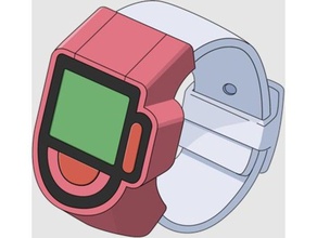 poketch pokemon diamante perla props cosplay de poke reloj 3d print model - Mito3D