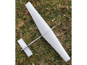 tapered airfoil glider updated vehicles model airplane nsfw wing 3d print model - Mito3D