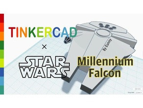 basit millennium falcon tinkercad modelleri eunny madewithtinkercad uzay gemisi starwars 3d print model - Mito3D