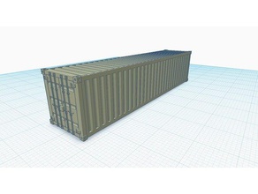 scale shipping container hobby 3d print model - Mito3D