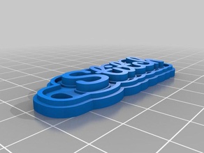 punto i portachiavi personalizzato 3d print model - Mito3D