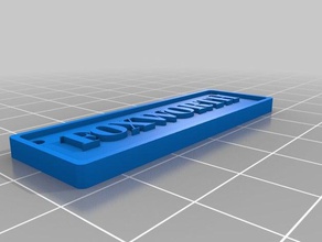 foxworth signos logotipos personalizado 3d print model - Mito3D