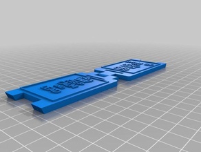 mini suporte de chão para manter a calma liderança sinais logotipos personalizado 3d print model - Mito3D