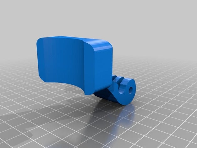 gopro helmet mount 2 3 d stampa 3D print model - Mito3D