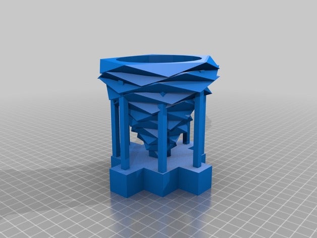 tornado flower pot 3d printing 3D print model - Mito3D