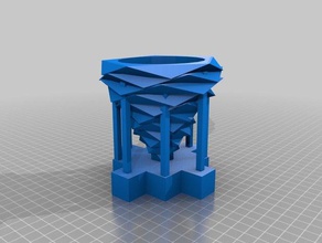 tornado vaso de flores 3d impressão 3d print model - Mito3D